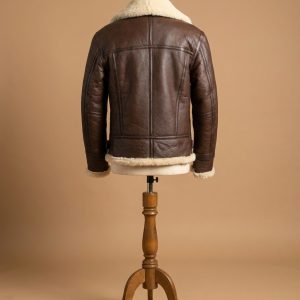 Women's B3 Bomber Aviator Real Fur Sheepskin Shearling Leather Jacket