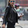 Adriana-Lima-Black-Leather-Jacket-