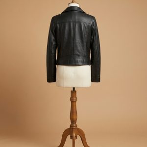 God Friended Me Violett Beane Cafe Racer Biker Black Leather Jacket