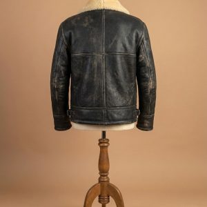 Men's Aviator RAF B3 Pilot Shearling Real Sheepskin Leather Bomber Jacket