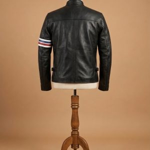 Peter Fonda Easy Rider Black Vintage Motorcycle Biker Real Leather Jacket
