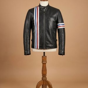 Peter Fonda Easy Rider Black Vintage Motorcycle Biker Real Leather Jacket