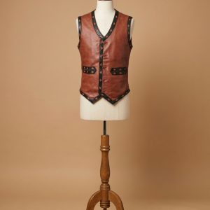 The Warriors Real Leather Vest Jacket