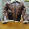 Kid B3 Bomber Unisex Winter Real Sheepskin Shearling Pilot Brown Leather Jacket
