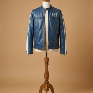 Fast and Furious 9 Vin Diesel FF9 Fatherhood Blue Leather Jacket