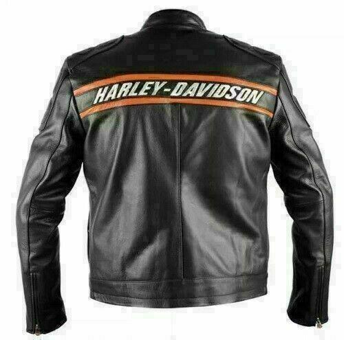 WWE Bill Goldberg Harley Davidson Vintage Motorcycle Leather Jacket 2