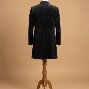 12TH Doctor Who Peter Capaldi Black Velvet Coat back