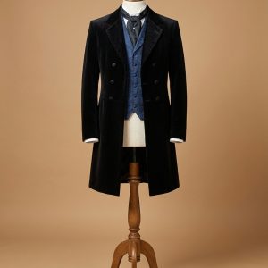 12TH Doctor Who Peter Capaldi Black Velvet Coat