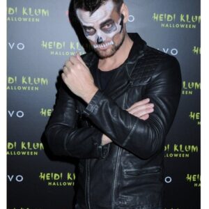 Adam Lambert Halloween Party Black Leather Jacket 1