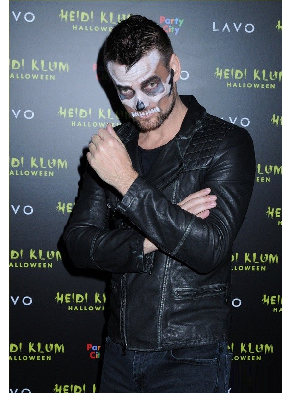 Adam Lambert Halloween Party Black Leather Jacket 1