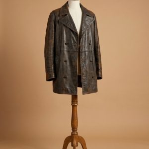 Doctor Who War Brown Distressed Genuine Leather Vintage Jacket Coat