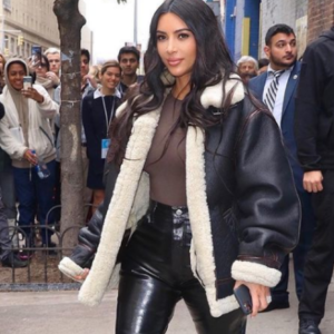 Kim Kardashian Stylish Black Jacket 1