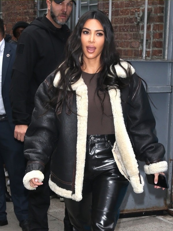 Kim Kardashian Stylish Black Jacket