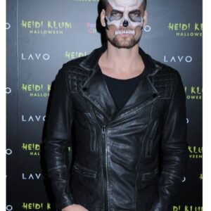Adam Lambert Halloween Party Black Leather Jacket
