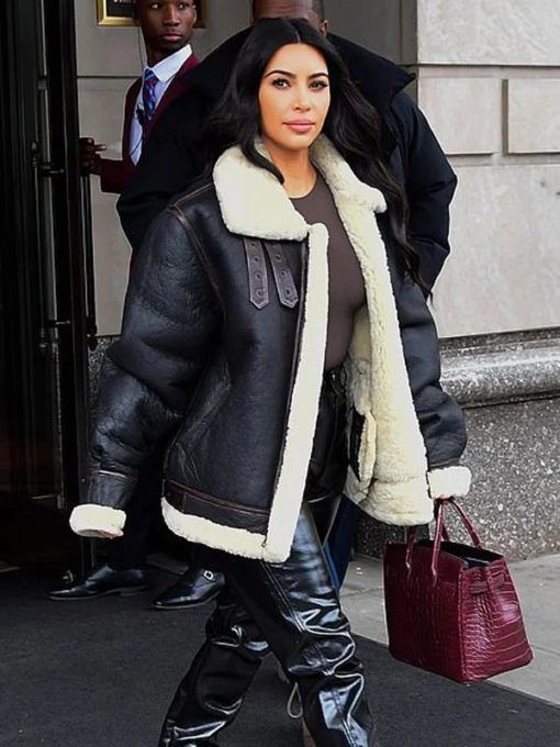 Kim Kardashian Stylish Black Jacket 2