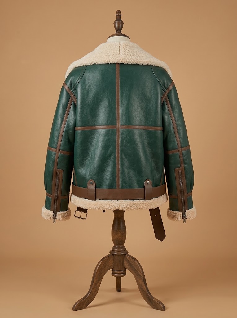B6 Bomber Aviator Fur view 2