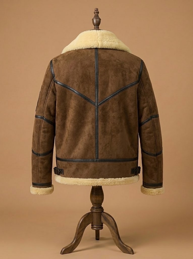 B3 RAF Aviator Shearling Brown view 2
