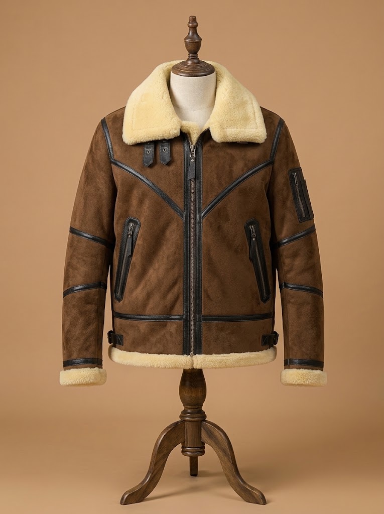 B3 RAF Aviator Shearling Brown view 1