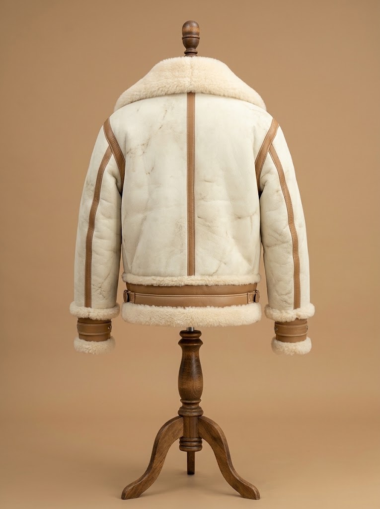 B6 RAF Aviator Shearling Off view 2