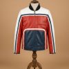 Men's Biker Cafe Racer SlimFit Motorcycle Vintage Multicolor Leather Jacket