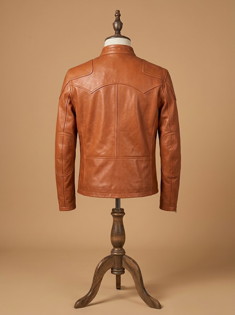 Leather Biker Vintage Slim Fit view 2