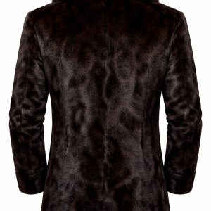 Men's Real Mink Fur Coat | Elegant Brown Winter Outerwear B