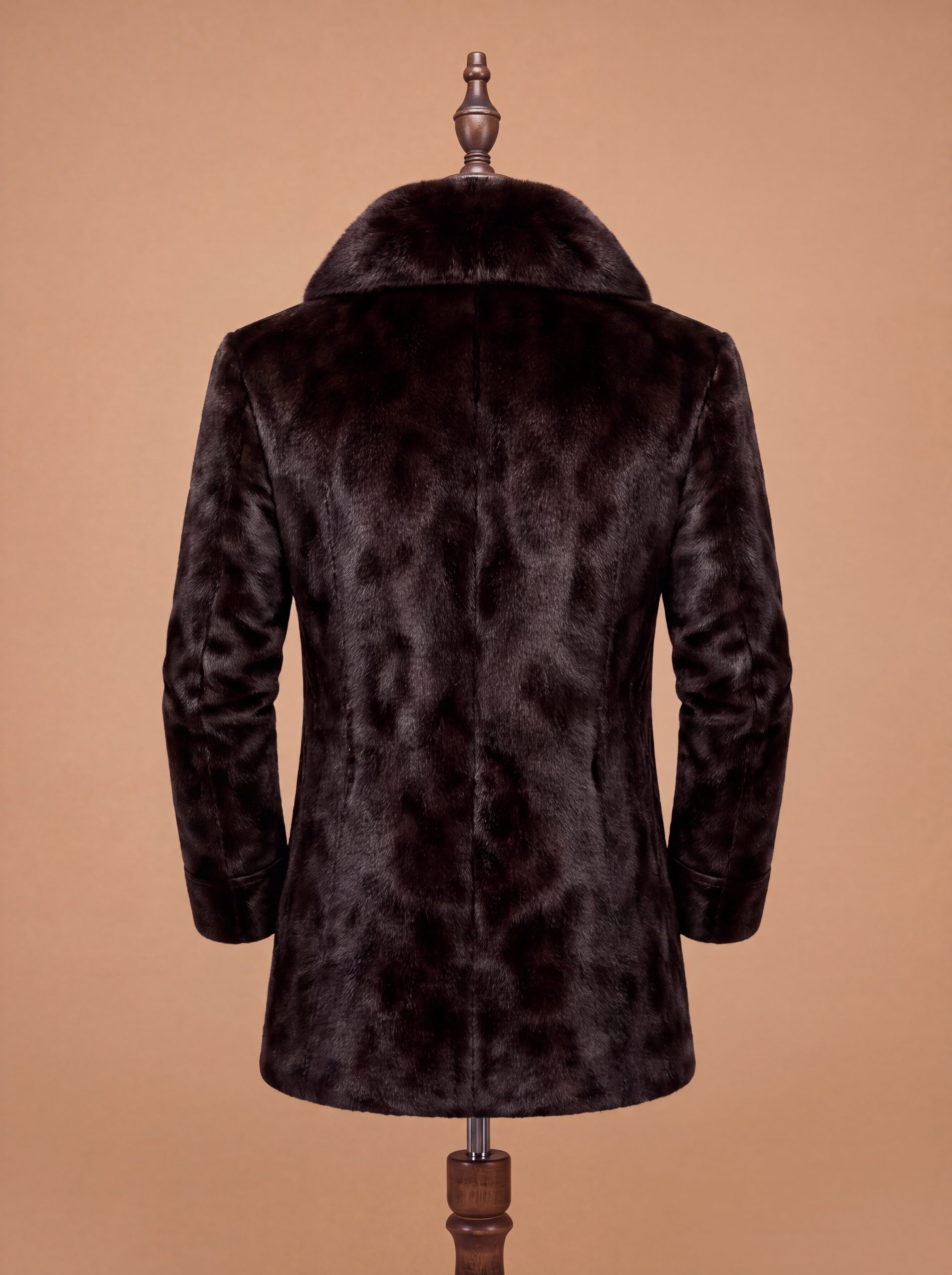 Mens Real Mink Fur Coat view 2