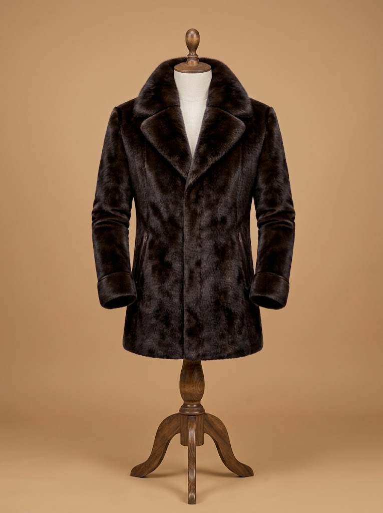 Men's Real Mink Fur Coat