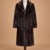 Men's Real Mink Fur Trench Long Coat | Elegant Brown Winter Outerwear