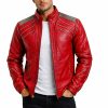 Michael Jackson MJ Beat It Style Real Leather Jacket